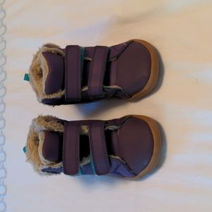 Size 11 purple Sherpa lined high tops by Ten Little